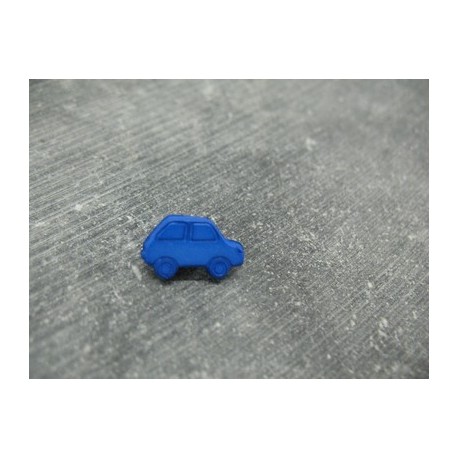 Bouton voiture bleu 15mm