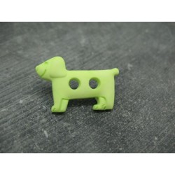 Bouton chien vert 30mm