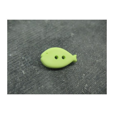 Bouton poisson vert 23mm