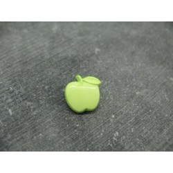 Bouton pomme vert 15mm