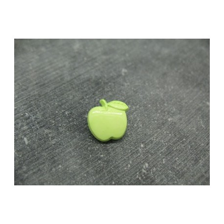 Bouton pomme vert 15mm