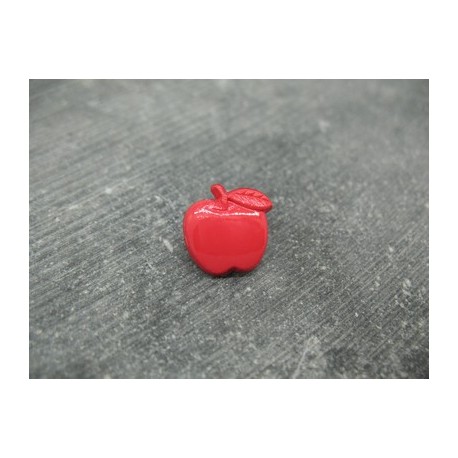 Bouton pomme rouge 15mm