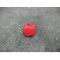 Bouton pomme rouge 15mm