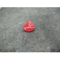 Bouton voilier rouge 12mm
