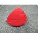 Bouton voilier rouge 37mm