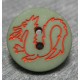 Bouton dragon kaki 15mm