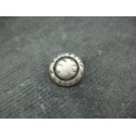 Bouton métal argent antique 18mm