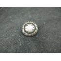 Bouton métal argent antique 20mm