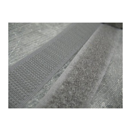 Velcro gris soutenu 20mm