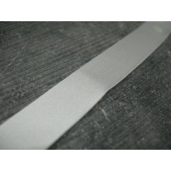 sangle biais ruban a plat 100% coton couleur noir largeur 2.5 cm épaisseur  1.8 mm solide prix au mètre - mercerie-extra