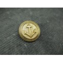 Bouton ancre relief or 22mm