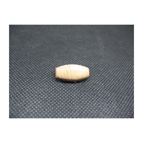 Buchette résine beige vernie 20mm