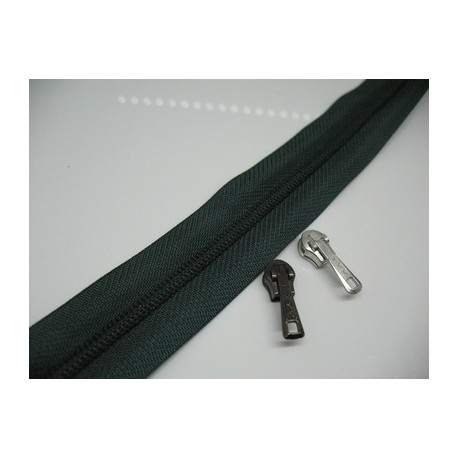 Fermeture au m YKK vert bouteille 3mm