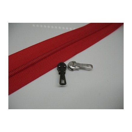 Fermeture au m YKK rouge orange