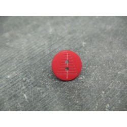 Bouton sapin rouge blanc 15mm