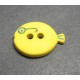 Bouton poisson jaune 15mm