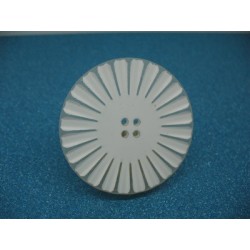 Bouton marguerite blanc 51mm