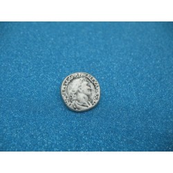 Bouton métal empereur vieil argent 18 mm