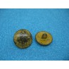 Bouton métal vieilli verni ocre noir 20mm