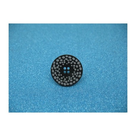 Bouton corozo point noir 23mm