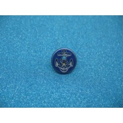 Bouton ancre marine vieil or 15mm