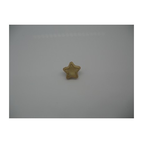 Bouton étoile or 10mm