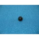 Bouton demi boule noir pointe or 10mm