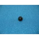 Bouton demi boule noir pointe or 10mm