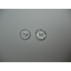 Bouton cristal biseauté 14mm