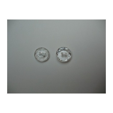 Bouton cristal biseauté 14mm