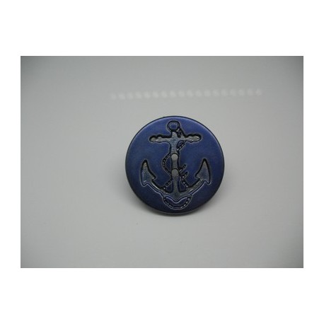 Bouton ancre bleu RAF 31mm