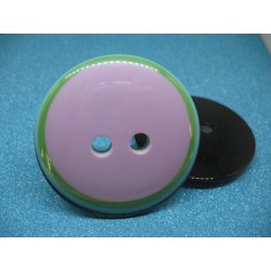 Bouton multicolore parme 69mm