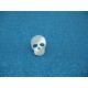 Bouton tête de mort aspect nacre 17mm