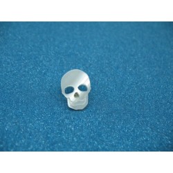 Bouton tête de mort aspect nacre 17mm