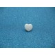 Bouton coeur blanc brillant 13mm