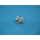 Bouton chien york westies vieil argent 19mm