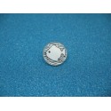 Bouton poisson noir effet nacre 18mm