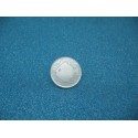 Bouton poisson blanc effet nacre 18mm