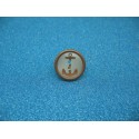 Bouton ancre blanc cuivre 18mm