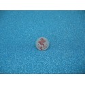 Bouton ancre rouge sur imitation nacre 12mm