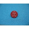 Bouton ancre rouge blanc 18mm