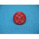 Bouton ancre rouge blanc 25mm