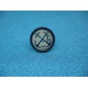 Bouton 2 ancres bleu roi 22mm