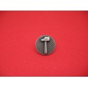 Bouton marteau métallisé viel argent 18mm