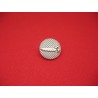 Bouton scie métallisé argent 18mm