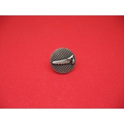 Bouton scie métallisé vieil argent 18mm