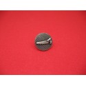 Bouton scie métallisé vieil argent 18mm