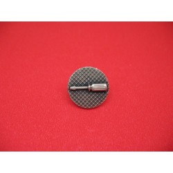 Bouton tournevis métallisé vieil argent 18mm