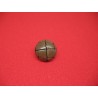Bouton cuir vieilli verni coloris 2601 18mm