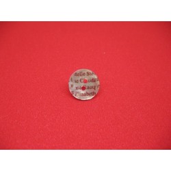 Bouton nacre agoya prénoms 15mm